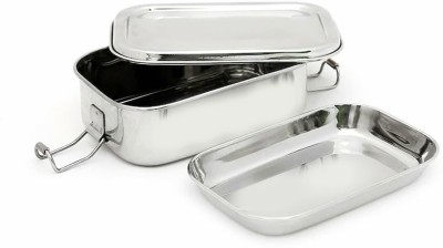 Next Future Rectangle Lunch Box/Food Pack, High Polish 1-Tier Tiffin Box for School & Office 1 Containers Lunch Box(450 ml)