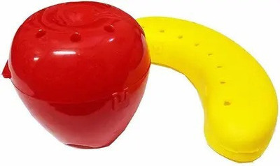 TECKLE Yellow & Red Plastic Apple-Banana Storage Case 2 Compartment Lunch Box (3u3)) 2 Containers Lunch Box(220 ml)