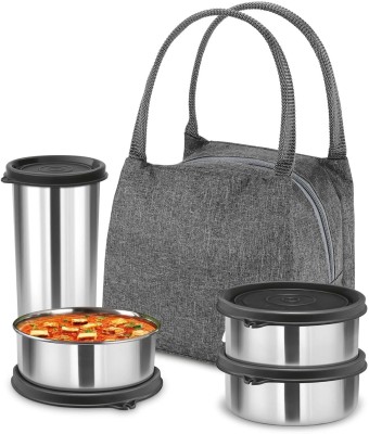 MILTON Bling Bag Lunchbox 4 Containers Lunch Box(1360 ml, Thermoware)