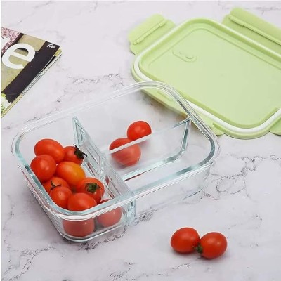 KEITSI Lunch Box Microwave Safe Office Three Compartment Lunch Box 1 Containers Lunch Box(1000 ml, Thermoware)