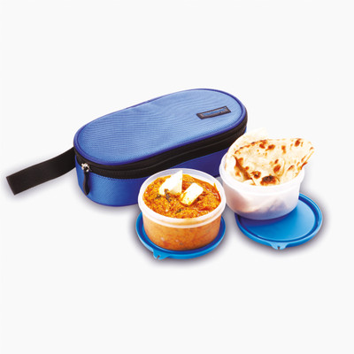Trueware Eco Fresh 2 PP Microwave Safe 2 Containers Lunch Box(600 ml)