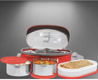 IDEAL PRIME SS2 LB_900 3 Containers Lunch Box(1000 ml, Thermoware)