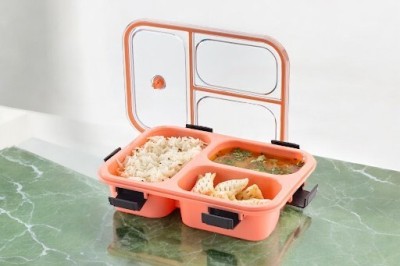 Relic Tokyo Compartment Leak Proof Lunch box LB-1010 3 Containers Lunch Box(700 ml, Thermoware)