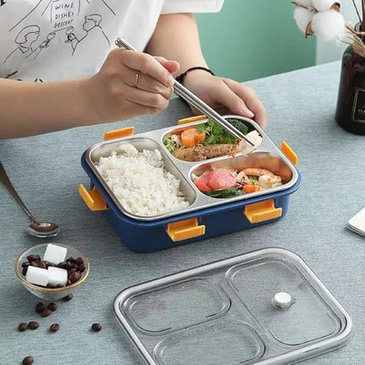 Lushbloom HungerBox02 4 Containers Lunch Box(1000 ml, Thermoware)