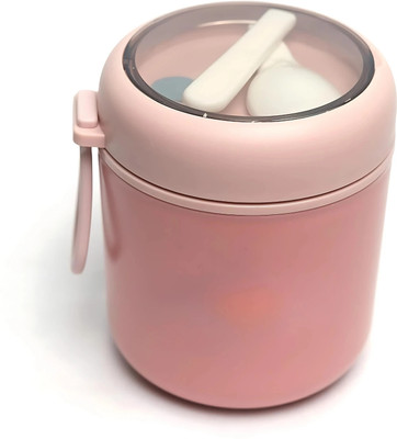 KEATON Stainless Steel Soup Container with Spoon & Spoon Holder Lunch Box 1 Containers Lunch Box(530 ml, Thermoware)