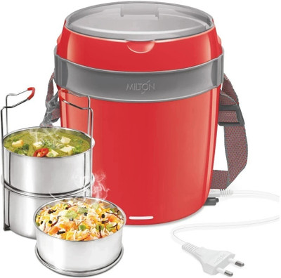 MILTON Futron Tiffin Grey 3 Containers Lunch Box(1080 ml, Thermoware)