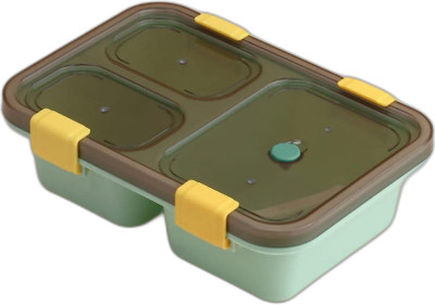 Aasvi Horizon Tokyo Leak Proof Lunch Box 3 Containers Lunch Box(900 ml)