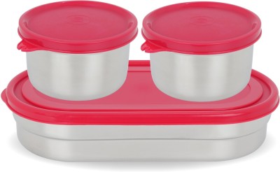 SPEEDEX ATELIER Alfa_Lunch_Red 3 Containers Lunch Box(500 ml)