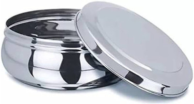Prateek Kitchenware Stainless Steel Utility Container  - 300 ml(Silver)