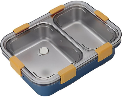 Masox Store Leakage Proof Food Container 2 Compartment for School, Office Kids & Adults K1 1 Containers Lunch Box(350 ml, Thermoware)