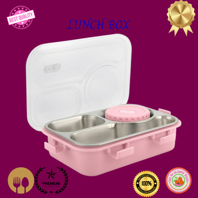 MOIRA INTERNATIONAL Insulated Lunch Box with Airtight Lid Bowl & Stainless Steel Liner Tiffin_A170 3 Containers Lunch Box(950 ml, Thermoware)