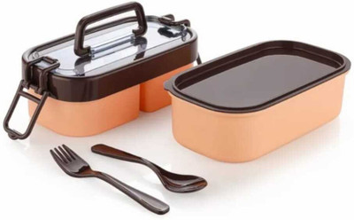 TrueValue Enterprises BPA-Free Double Decker Lunch Box 3 Containers Lunch Box(1000 ml)