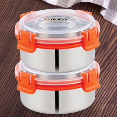 UNINOX Stainless steel lock n lock Containers 2 Containers Lunch Box(300 ml)