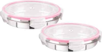 Osiya SILVER Lunch Box Combo - 1000ML 2 Containers Lunch Box(1000 ml)