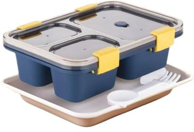 Analog Kitchenware 3 Compartment Kids/School/College/Office Lunch Box - 1000 ML 1 Containers Lunch Box(1000 ml)