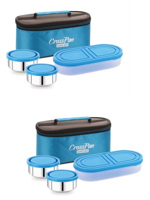 CrossPan Zenith Stainless Steel Lunch Box 5 Containers Lunch Box(280 ml)