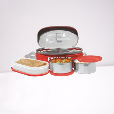 IDEAL PRIME SS2 LB_719 3 Containers Lunch Box(1000 ml, Thermoware)