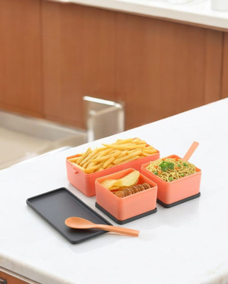 JORDY Lunch box 3pc Container-01 3 Containers Lunch Box(750 ml)