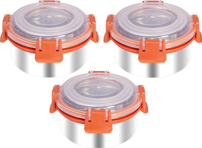 Granify Leak and lock container airtight box 3 Containers Lunch Box(350 ml)