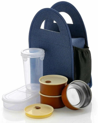 Fulkiza Lunch Box - Tiffin Box with Bag for Office use, Student 5 Containers Lunch Box 5 Containers Lunch Box(800 ml, Thermoware)