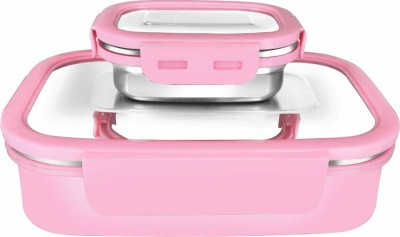 BLAL insulated Lunch Box Pink 2 Containers Lunch Box(1100 ml, Thermoware)