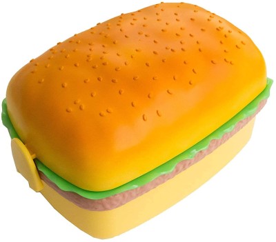 Ratehalf Hamburger / Rectangular Burger Shape Lunchbox Kids School Tiffin Lunch Box 3 Containers Lunch Box(300 ml)