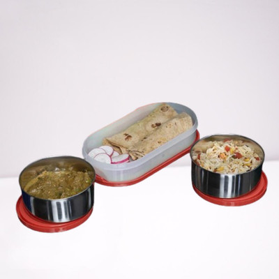 IDEAL PRIME SS2 LB_730 3 Containers Lunch Box(1000 ml, Thermoware)