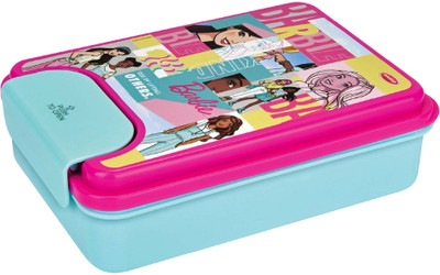 Pratap One Lock 950 Barbie 2 Containers Lunch Box(950 ml)