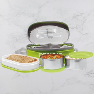 IDEAL PRIME SS2 LB_939 3 Containers Lunch Box(1000 ml, Thermoware)