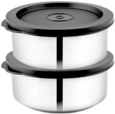 HOME SHINE PLUS 2 DABBI STEEN & PLASTIC LUNCH BOX 2 Containers Lunch Box(250 ml)