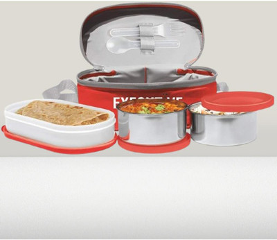 IDEAL PRIME SS2 LB_840 3 Containers Lunch Box(1000 ml, Thermoware)
