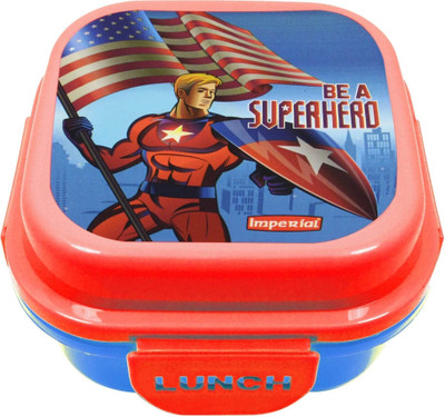 Crafts For You Super Hero Printed Insulated Lunch Box for Kids, Tiffin Set for Children, Food Container, Specially Designed for School Going Boys and Girls 2 Containers Lunch Box(200 ml)