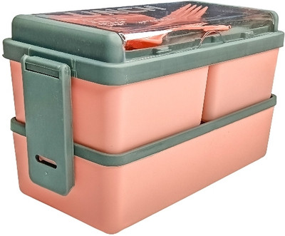 tiffin Lunchbox 3tier 3 Containers Lunch Box(350 ml)
