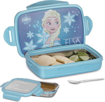 JAYPEE STEELTEK Frozen Princess Print Lunch Box for School Kids, Gifting and Multi Use 1 Containers Lunch Box(900 ml)