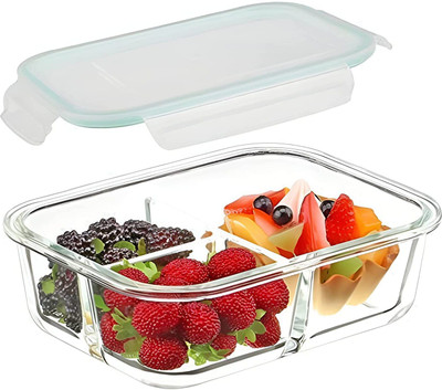 Sophronal 3 Compartment Rectangular Lunch Box, Food Storage Container With Air Vent Lid 1 Containers Lunch Box(1000 ml, Thermoware)