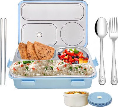 RBGIIT Plastic, Stainless Steel Utility Container  - 850 ml(Multicolor)