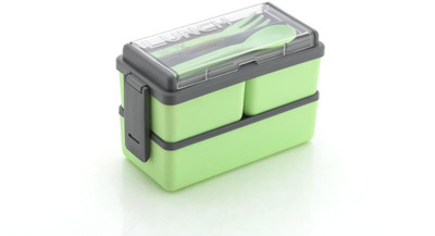 Nxt Double Decker Lunch Box With Cutlery 3 Containers Lunch Box(1400 ml)