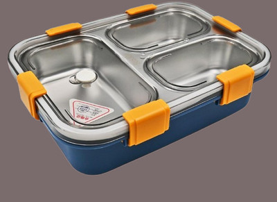 VSELL Compartment -3 Sealed Leak Proof Stainless Steel For Kid's & Adult_K1096 3 Containers Lunch Box(750 ml, Thermoware)