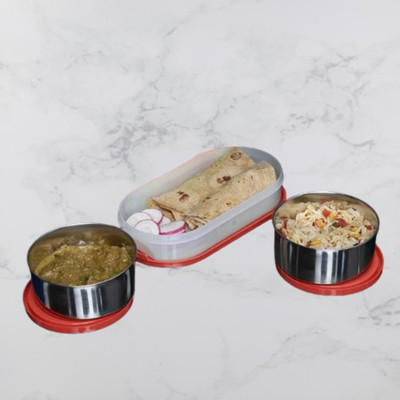 IDEAL PRIME SS2 LB_971 3 Containers Lunch Box(1000 ml, Thermoware)