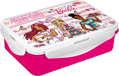 Pratap Hyper lock 650 Barbie 2 Containers Lunch Box(650 ml)