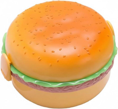 Dhruv Global Trade Burger Shaped Lunch Box For kids ( EcoFRIENDLY) 2 Containers Lunch Box(600 ml, Thermoware)