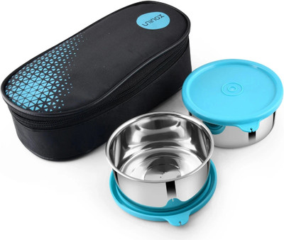 UNINOX Stainless Steel Tiffin Set of 2 Container 325 ml each Lunch Box 2 Containers Lunch Box(700 ml)