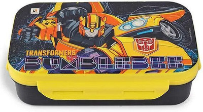striders Bumblebee Insulated Lunch Box Compartment with Spoons Stylish & Functional 1 Containers Lunch Box(500 L, Thermoware)