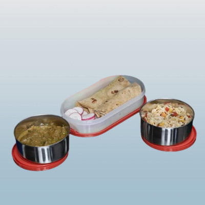 IDEAL PRIME SS2 LB_822 3 Containers Lunch Box(1000 ml, Thermoware)
