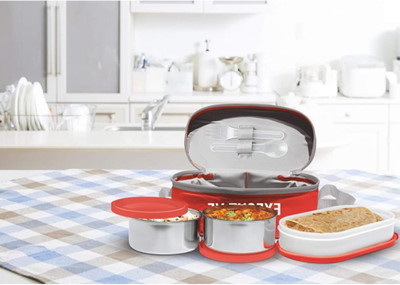 IDEAL PRIME SS2 LB_814 3 Containers Lunch Box(1000 ml, Thermoware)