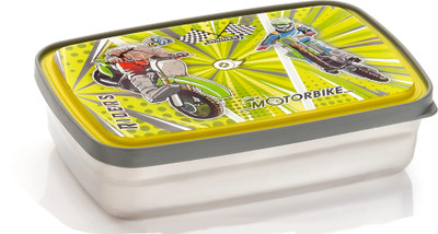 Mypro - Crispy Steel Lunchbox - With 1 Large & 1 Small Container - Leakproof 2 Containers Lunch Box(820 ml, Thermoware)