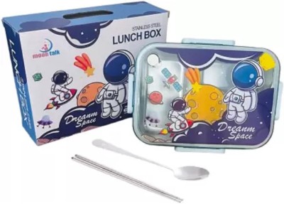 CRAFTY CUDDLE Dream Space Stainless Steel 3 Containers Lunch Box(750 ml, Thermoware)