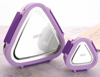 Ganesh Trinity Set 2 Containers Lunch Box(980 ml)
