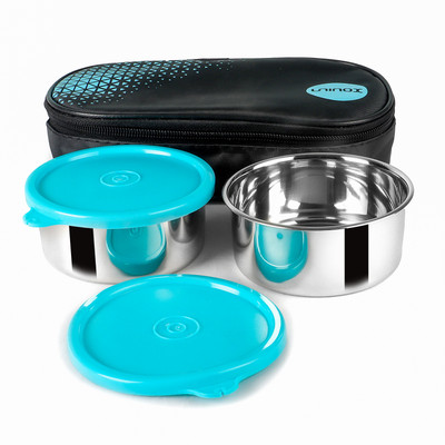 UNINOX Lazeez 2 Containers Lunch Box(700 ml)
