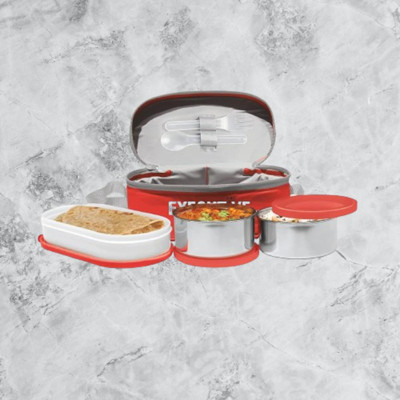 IDEAL PRIME SS2 LB_824 3 Containers Lunch Box(1000 ml, Thermoware)